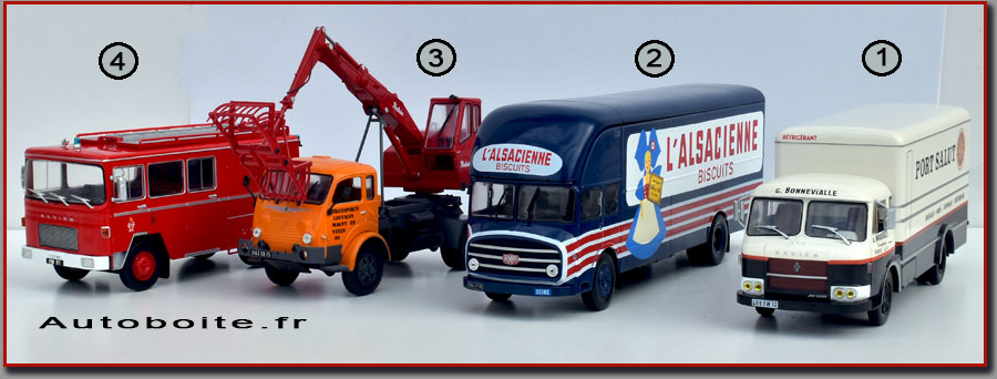Ensemble collection test camions Saviem Altaya