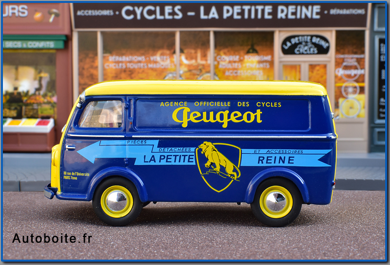 Peugeot D3A cycles Peugeot avec diorama 1/43 Altaya latéral