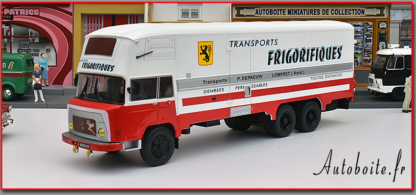 Berliet GPRK 10 FOURGON FRIGORIFIQUE TRANSPORTS DEPAEUW au 1/43 ème de Hachette Collection "Berliet" 
