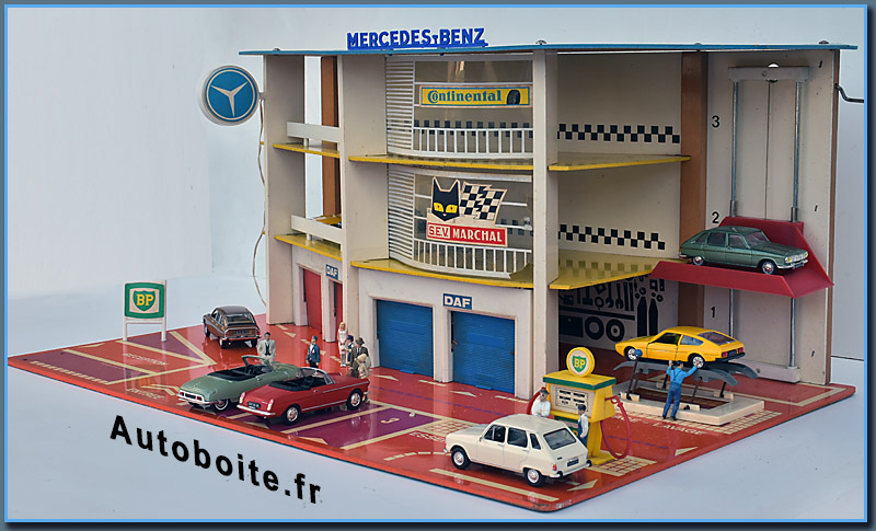 garage Shell  d&eacute;tail voitures