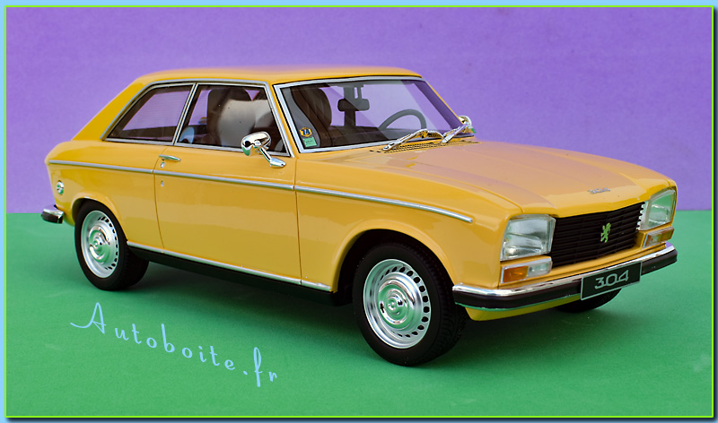 Peugeot 304S coupé 1965 de Ottomobile au 1/18 ème jaune